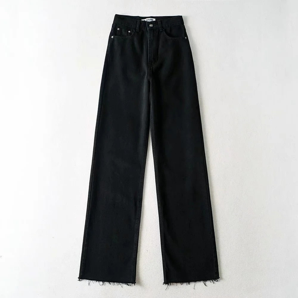 Harajuku Boyfriend Long High Waist Baggy Jeans