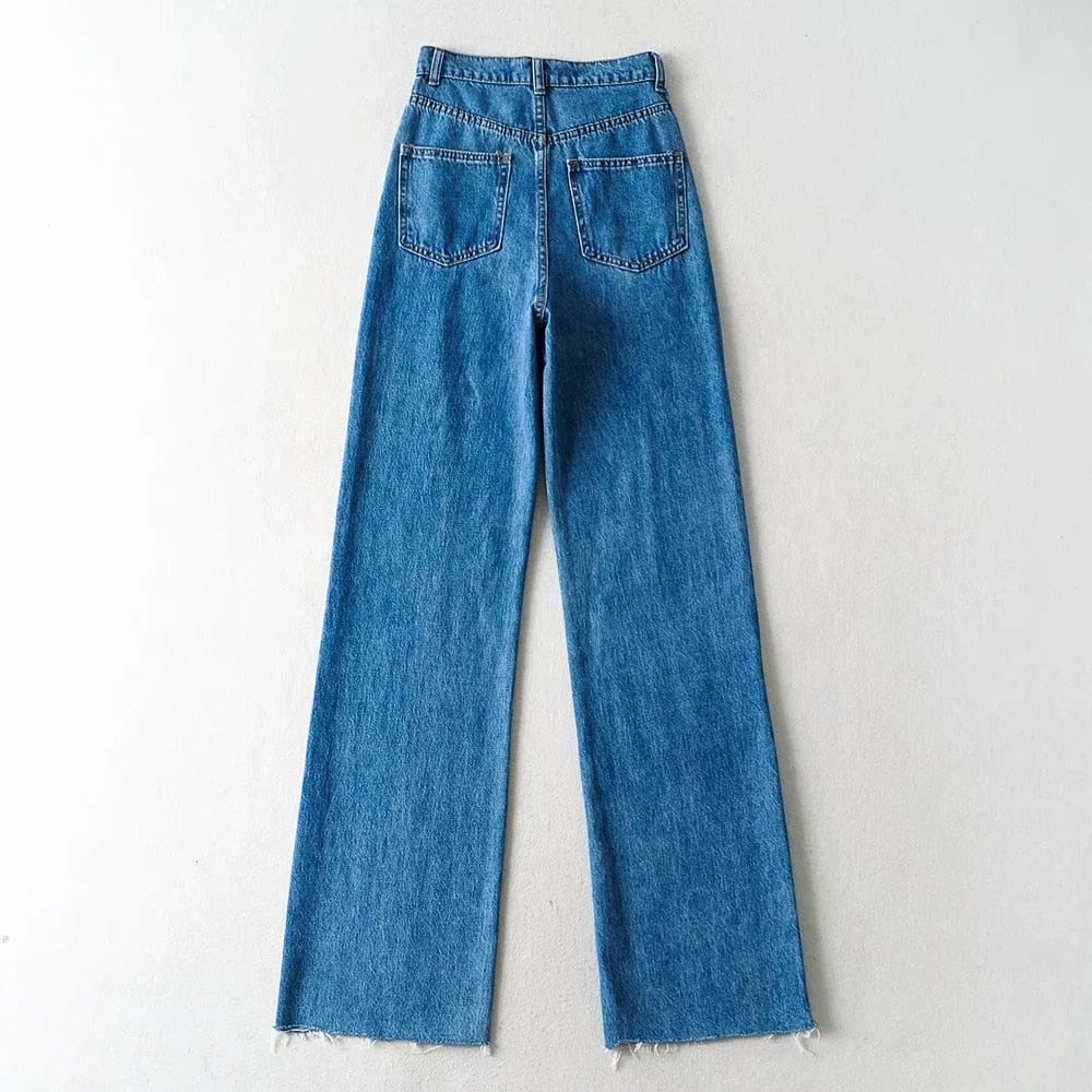 Harajuku Boyfriend Long High Waist Baggy Jeans