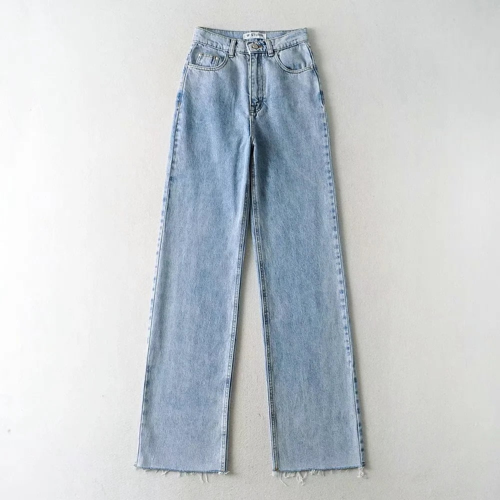 Harajuku Boyfriend Long High Waist Baggy Jeans