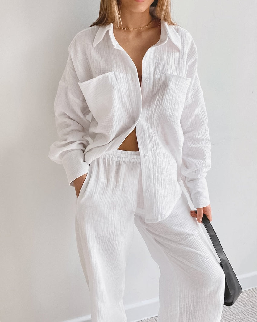 Gauze Goddess Lounge Wear Set