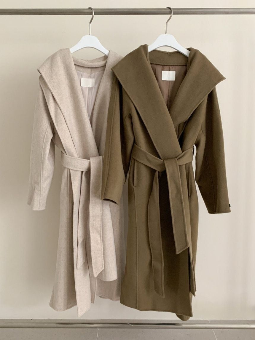 Korean Turndown Collar Long Sleeve Loose Over Coat