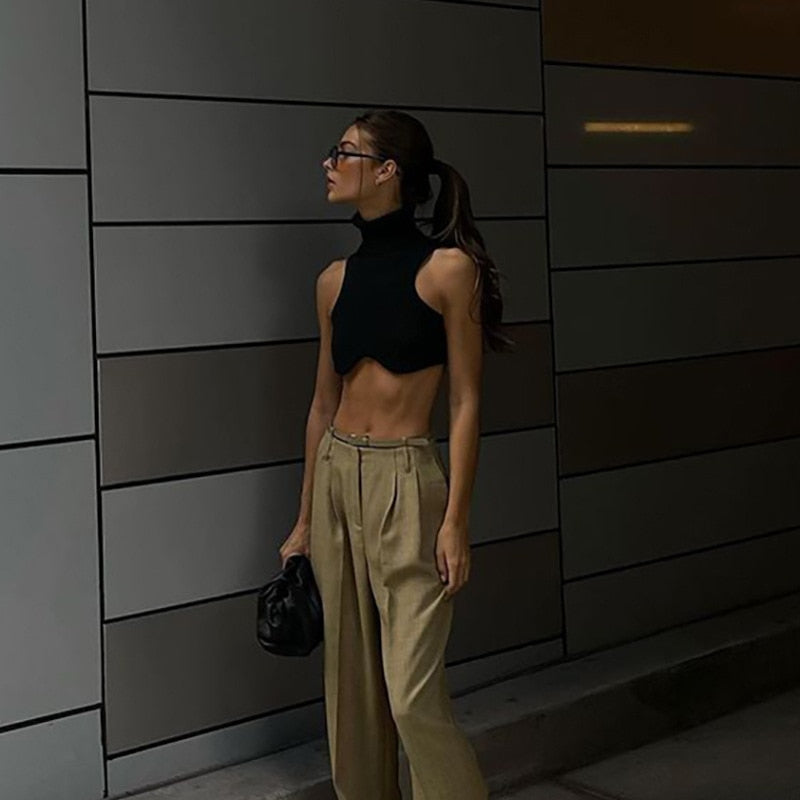 Night Train Architectural Crop Top