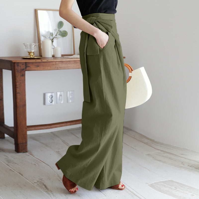 Bali Babe Wrap Linen Pants