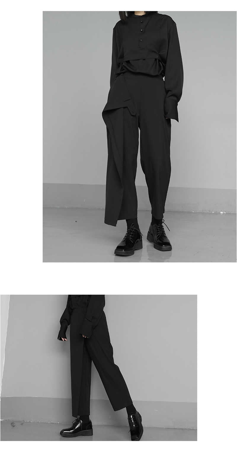 Tokyo Modern Black Wrap Trouser Pants