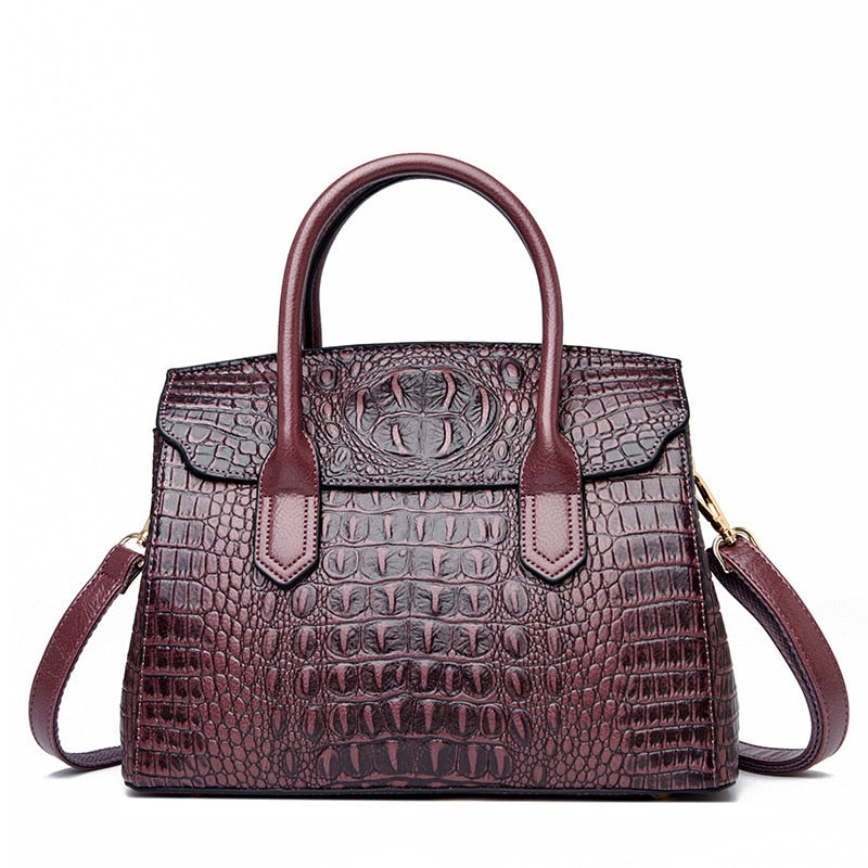 Milan Crocodile Style Shoulder Bag