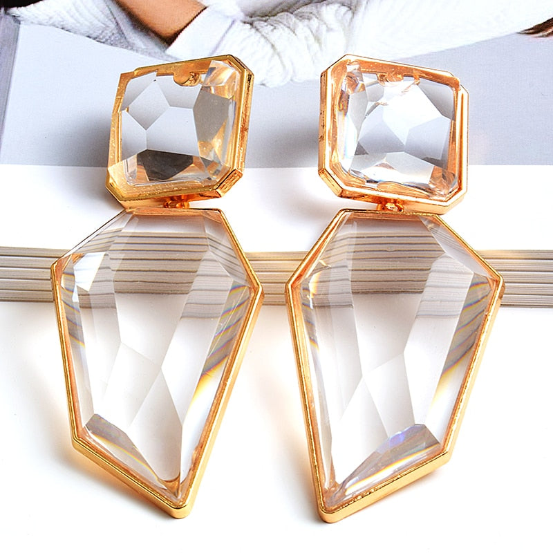 Alluring Resin Drop Earrings