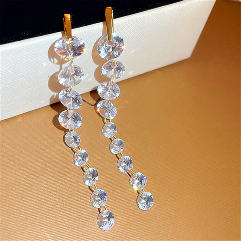 Drip Crystal Earrings