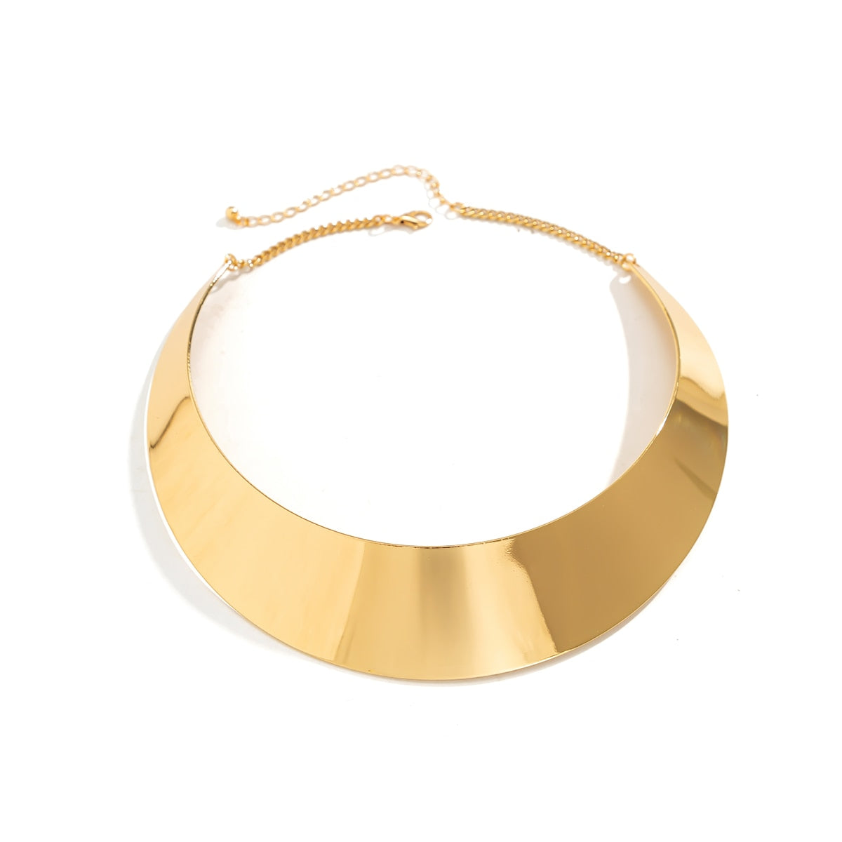 Cleo Chic Chocker Metal Collar Necklace