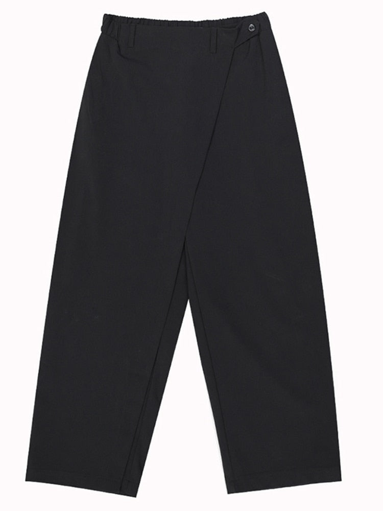 Tokyo Modern Black Wrap Trouser Pants