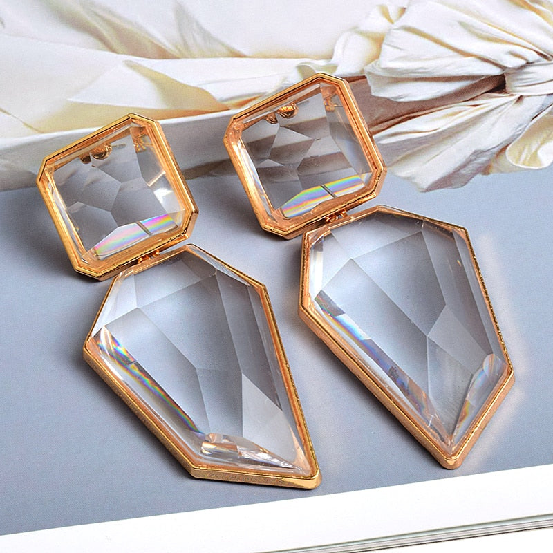 Alluring Resin Drop Earrings