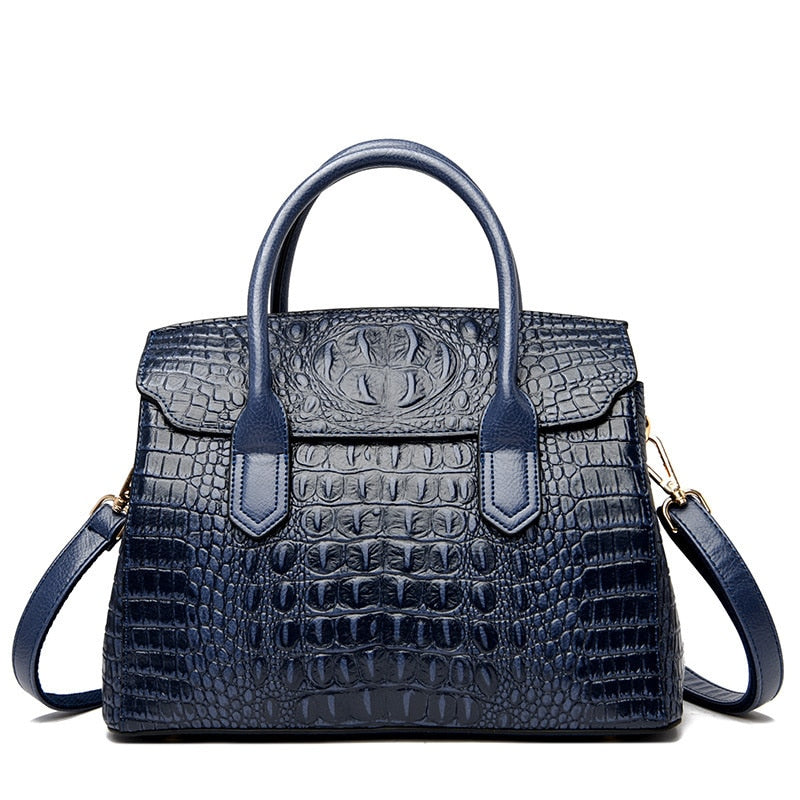 Milan Crocodile Style Shoulder Bag