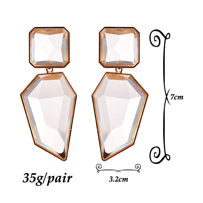 Alluring Resin Drop Earrings