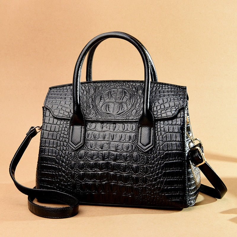 Milan Crocodile Style Shoulder Bag