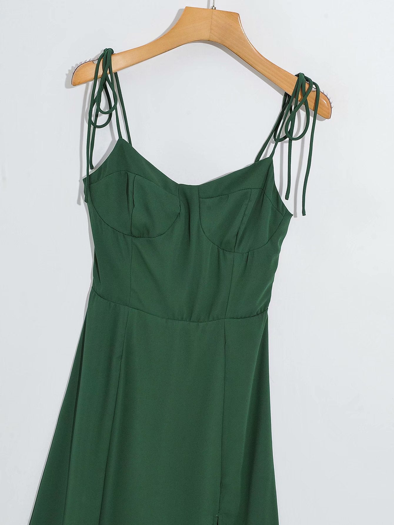 Emerald Chic Slit Dress