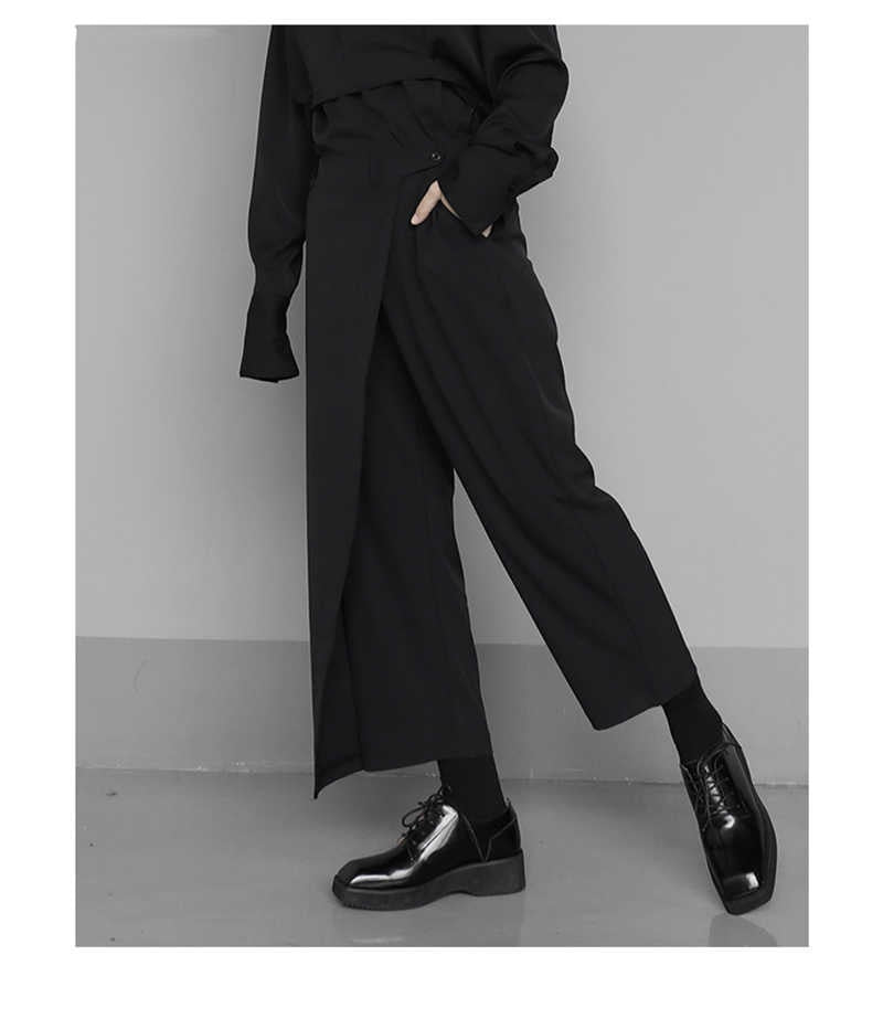 Tokyo Modern Black Wrap Trouser Pants