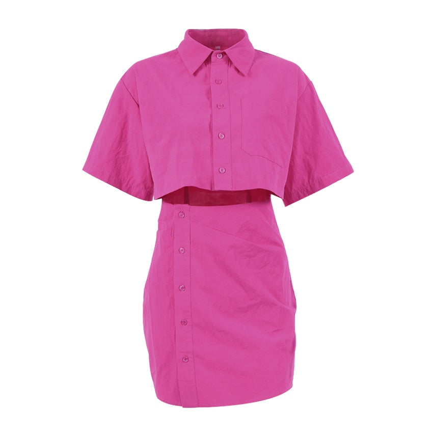 Bora Bora Pink Linen Skirt and Top