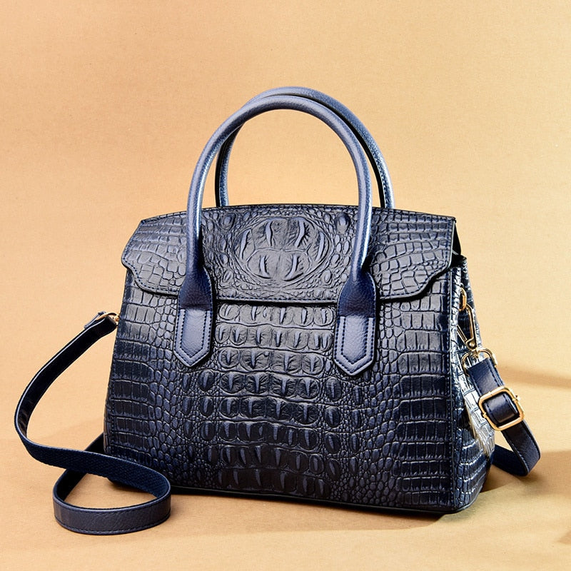 Milan Crocodile Style Shoulder Bag