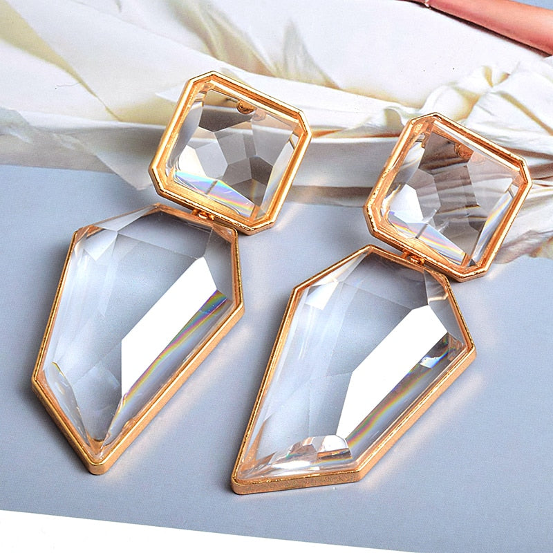 Alluring Resin Drop Earrings