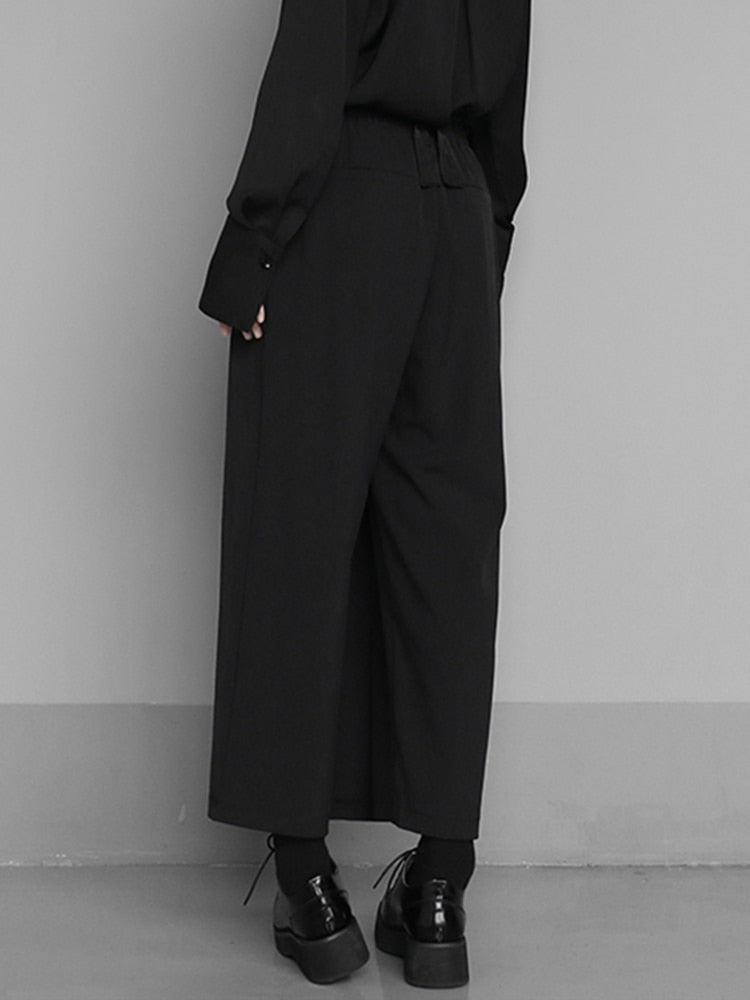 Tokyo Modern Black Wrap Trouser Pants