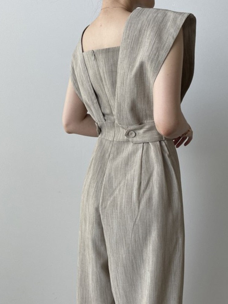 Aja Modern Linen Jumpsuit