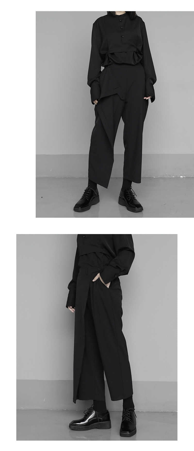 Tokyo Modern Black Wrap Trouser Pants