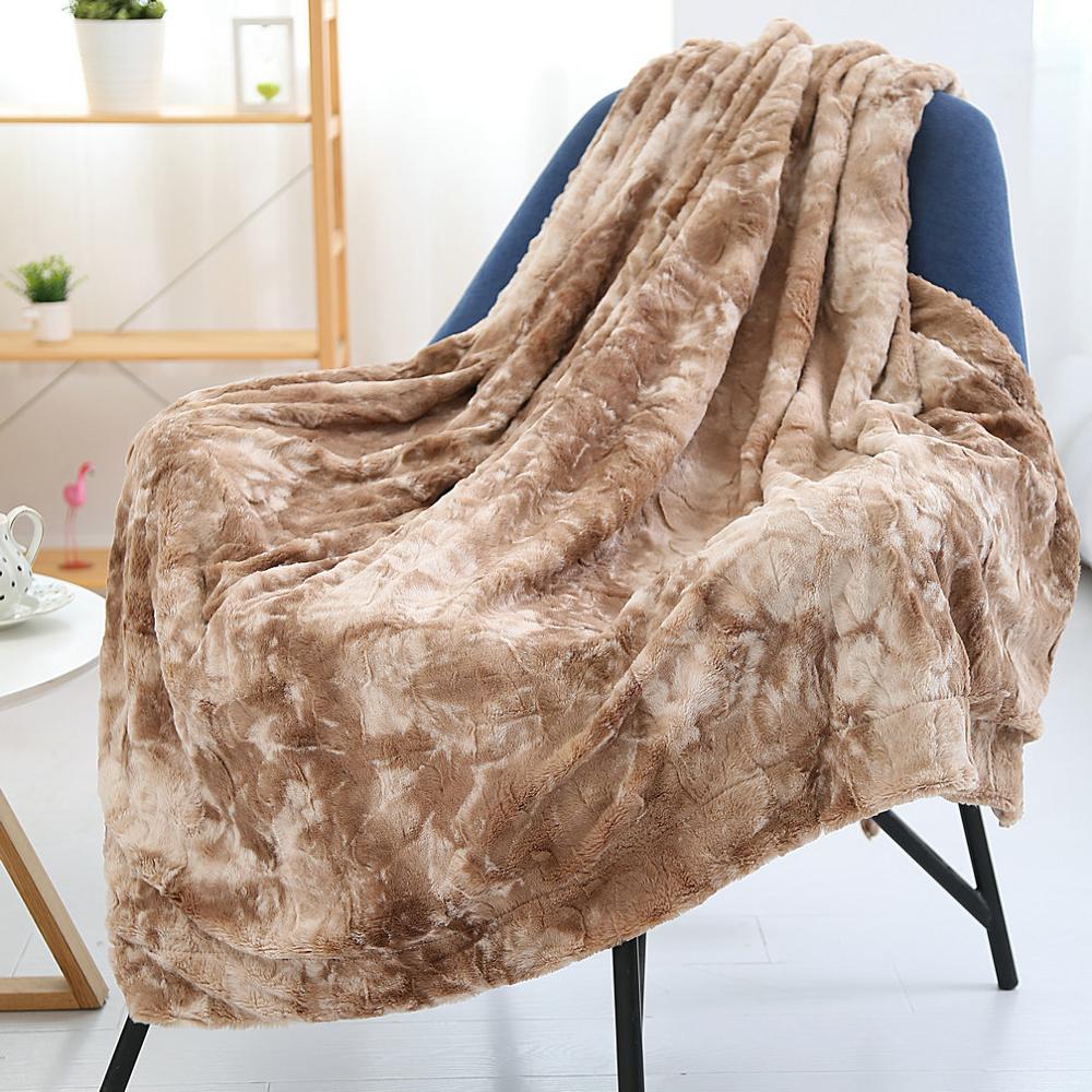 Super Soft Faux Fur Throw Blanket