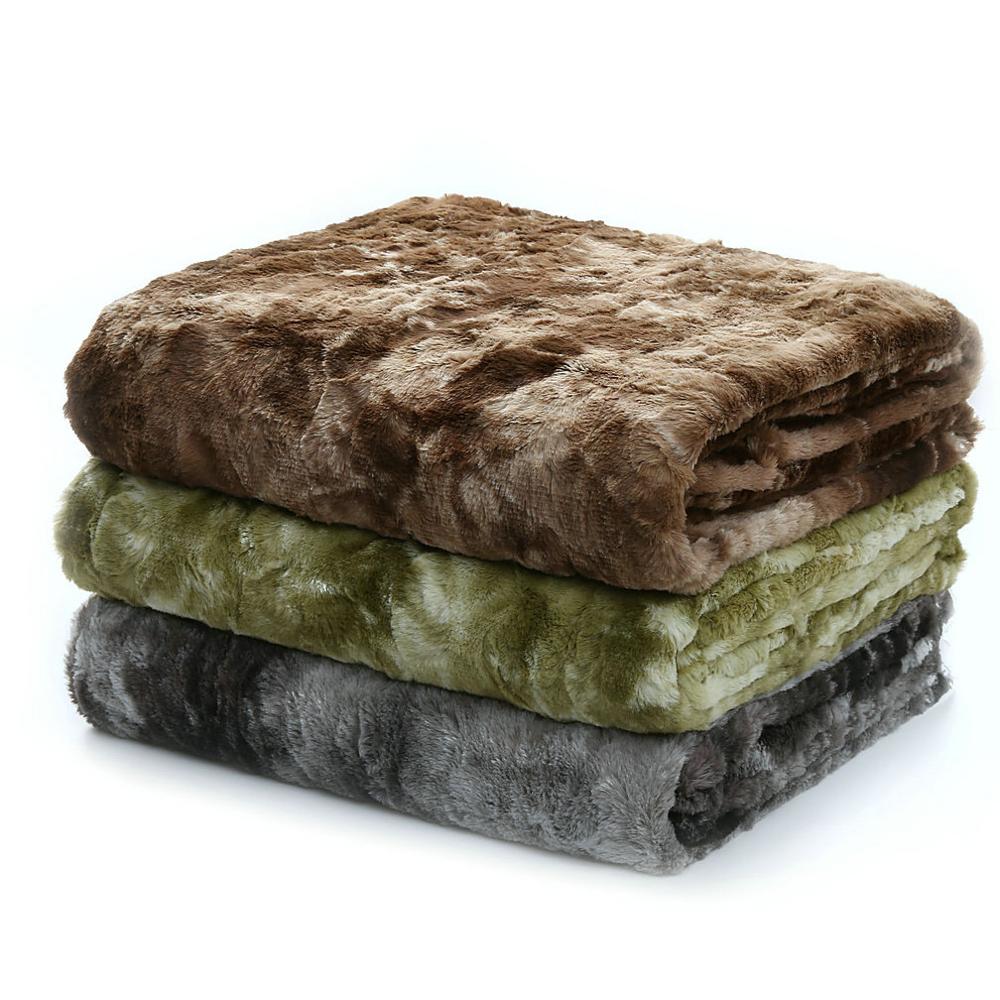 Super Soft Faux Fur Throw Blanket