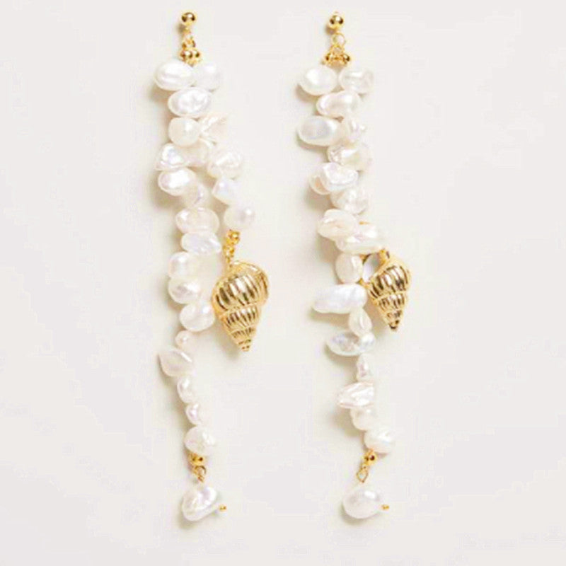 Puka Natural Shell Necklace And Earrings