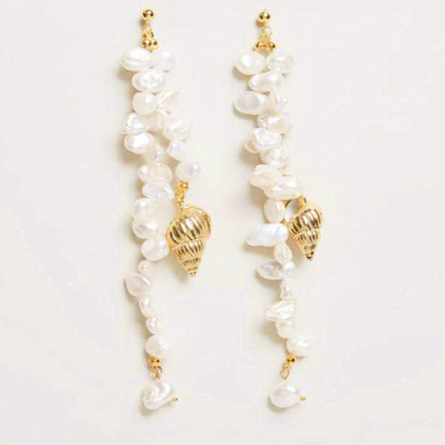 Puka Natural Shell Necklace And Earrings