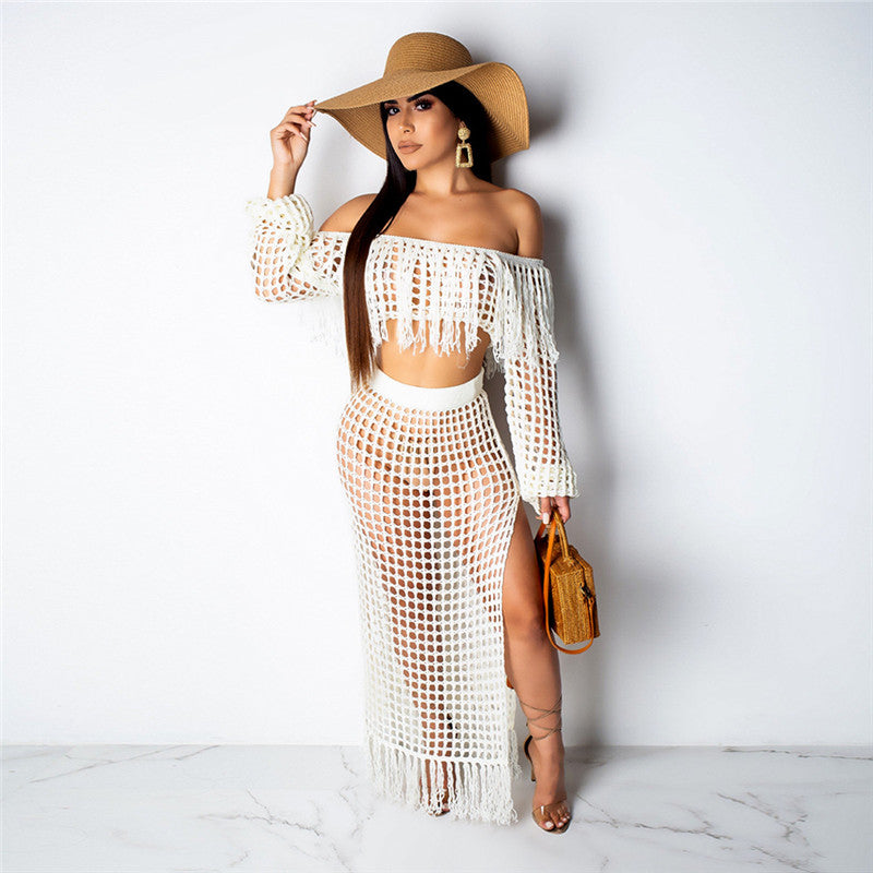 Fringed Tassel Summer Beach Crochet Dress