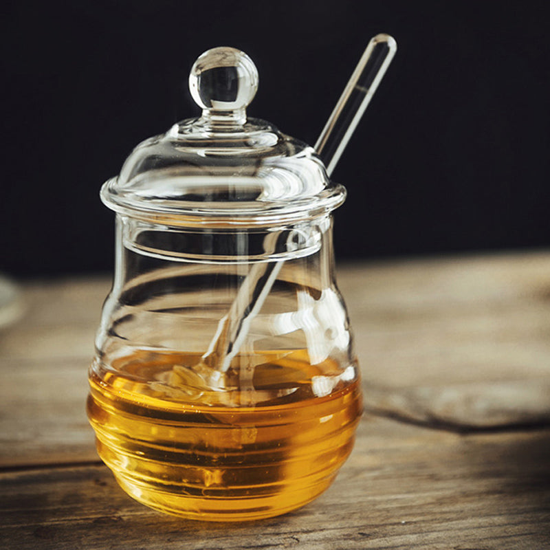 Buzz Worthy Glass Honey Jar