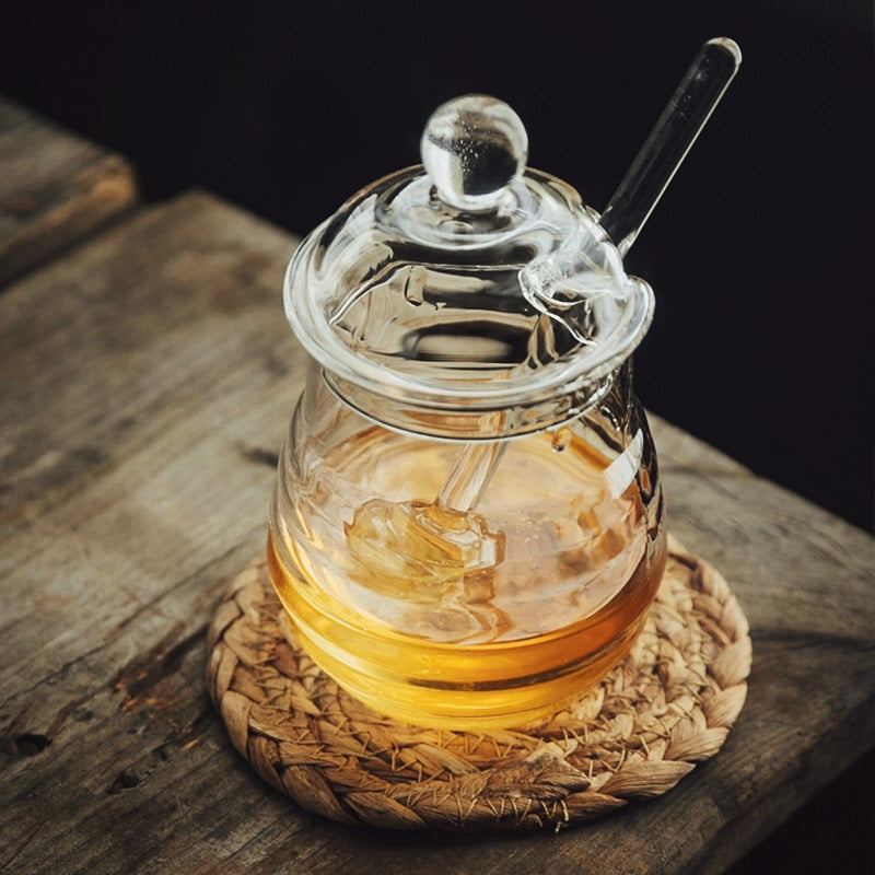 Buzz Worthy Glass Honey Jar