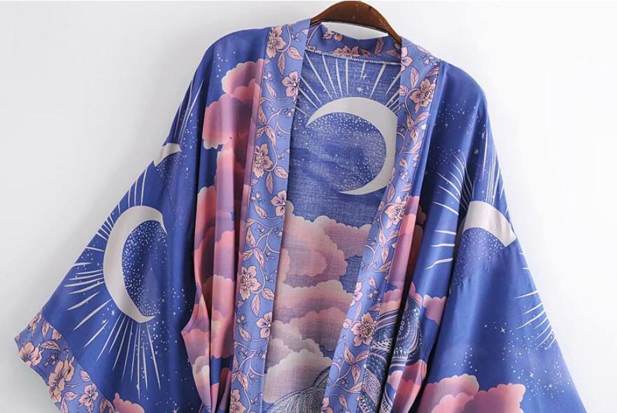 Space Moon Short Robe