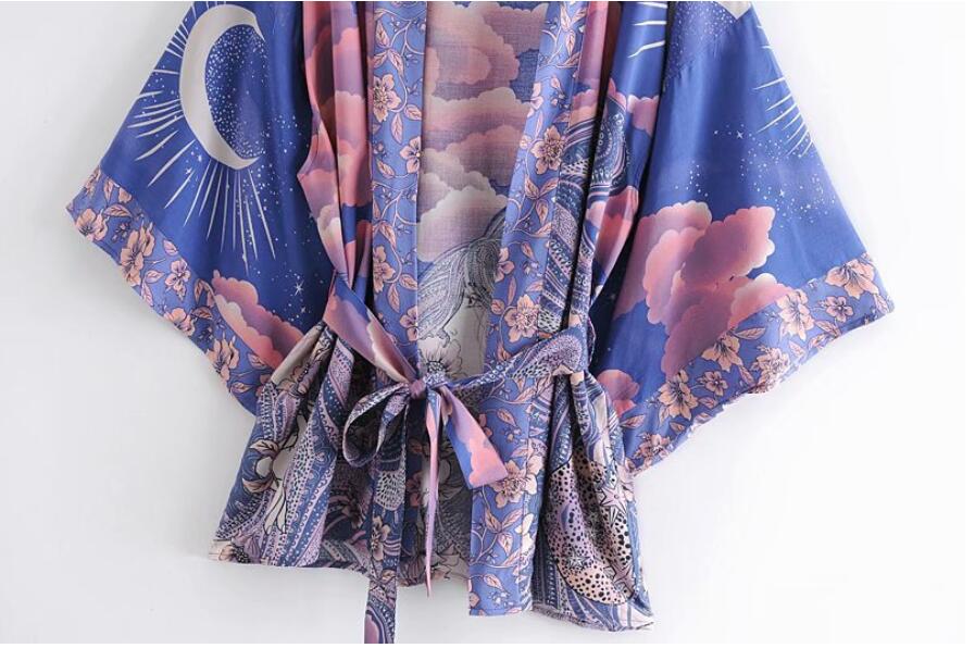 Space Moon Short Robe