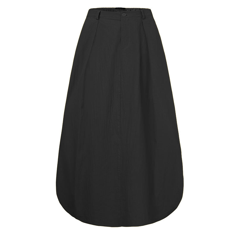 ZANZEA High Waist Solid Skirt