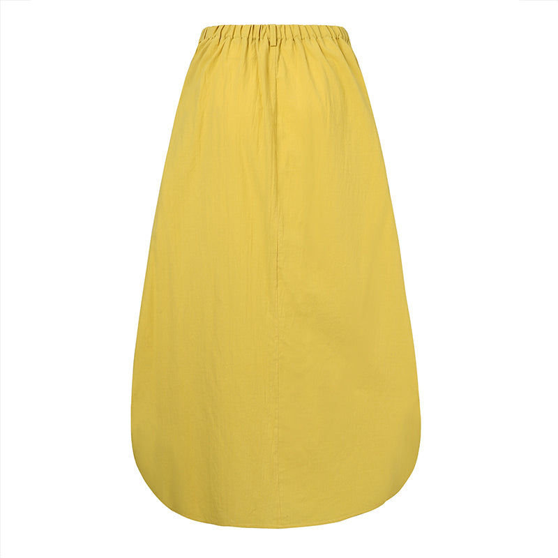 ZANZEA High Waist Solid Skirt