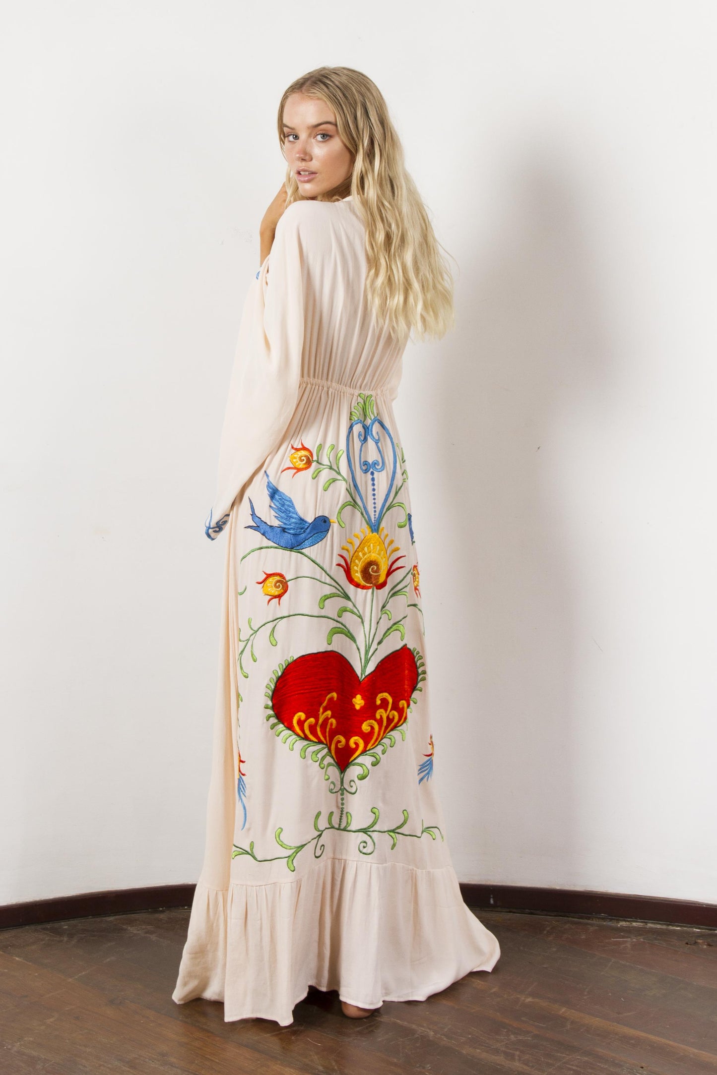 Jastie Embroidered Women Maxi Dress