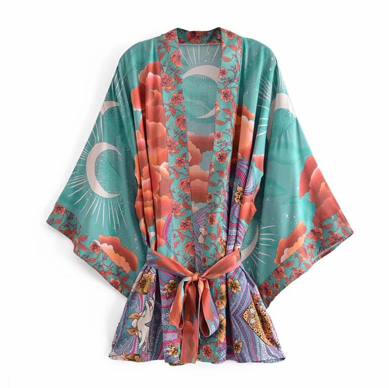 Space Moon Short Robe