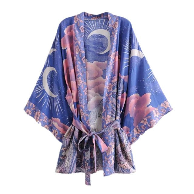 Space Moon Short Robe