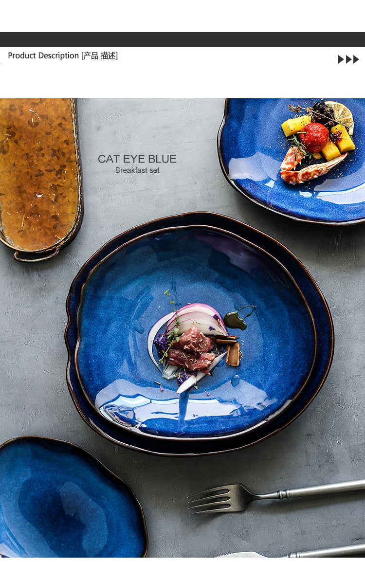 Oceanic Ceramic Food Dish Plate