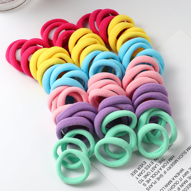 Kona 50pcs Solid Color Big Hair Band