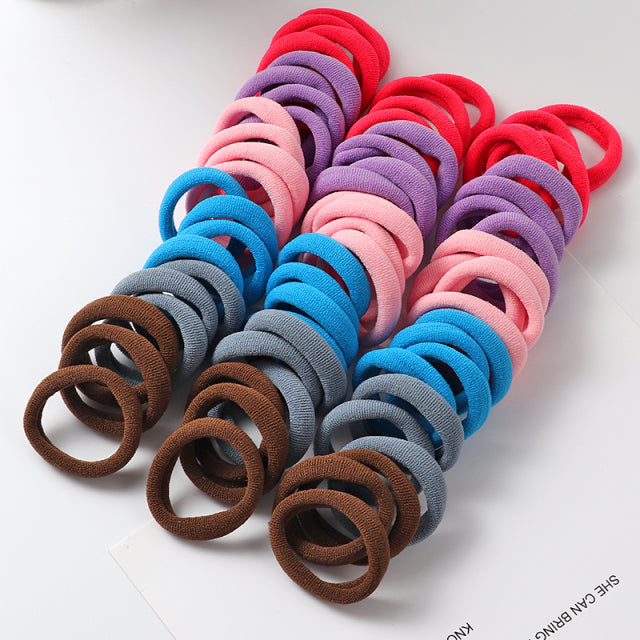 Kona 50pcs Solid Color Big Hair Band