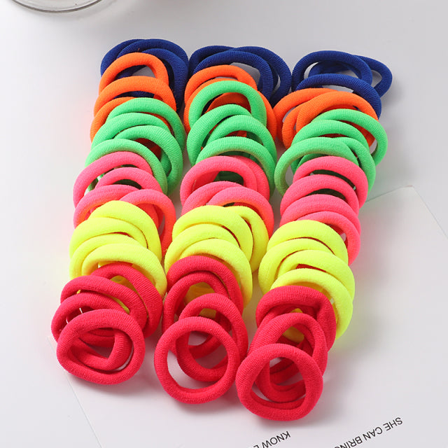 Kona 50pcs Solid Color Big Hair Band