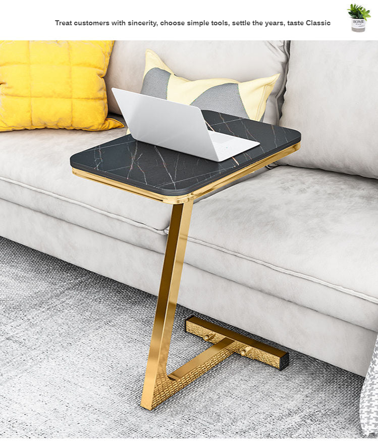 Tier Side Table Luxury Marble Coffee Table