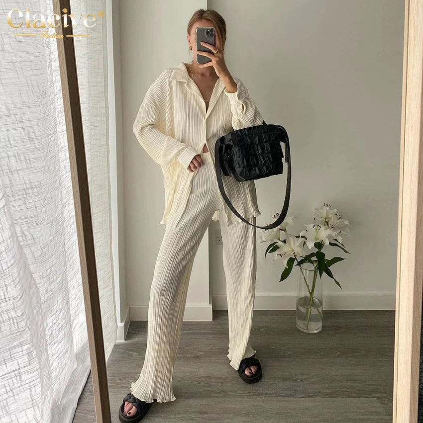 Clacive Causal Loose Home Suit