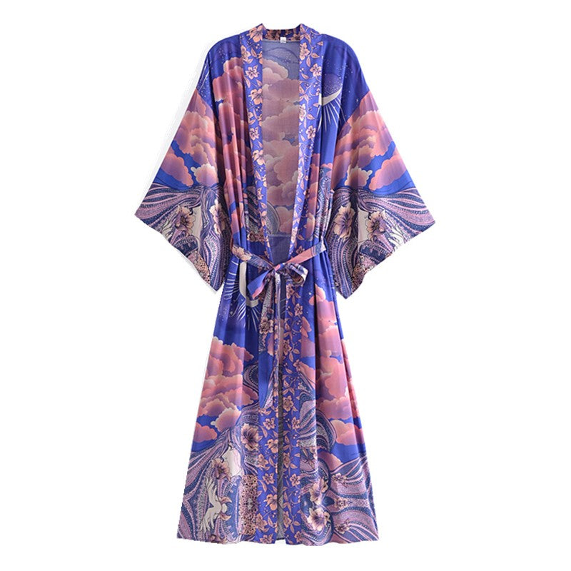 Space Moon Robe Long