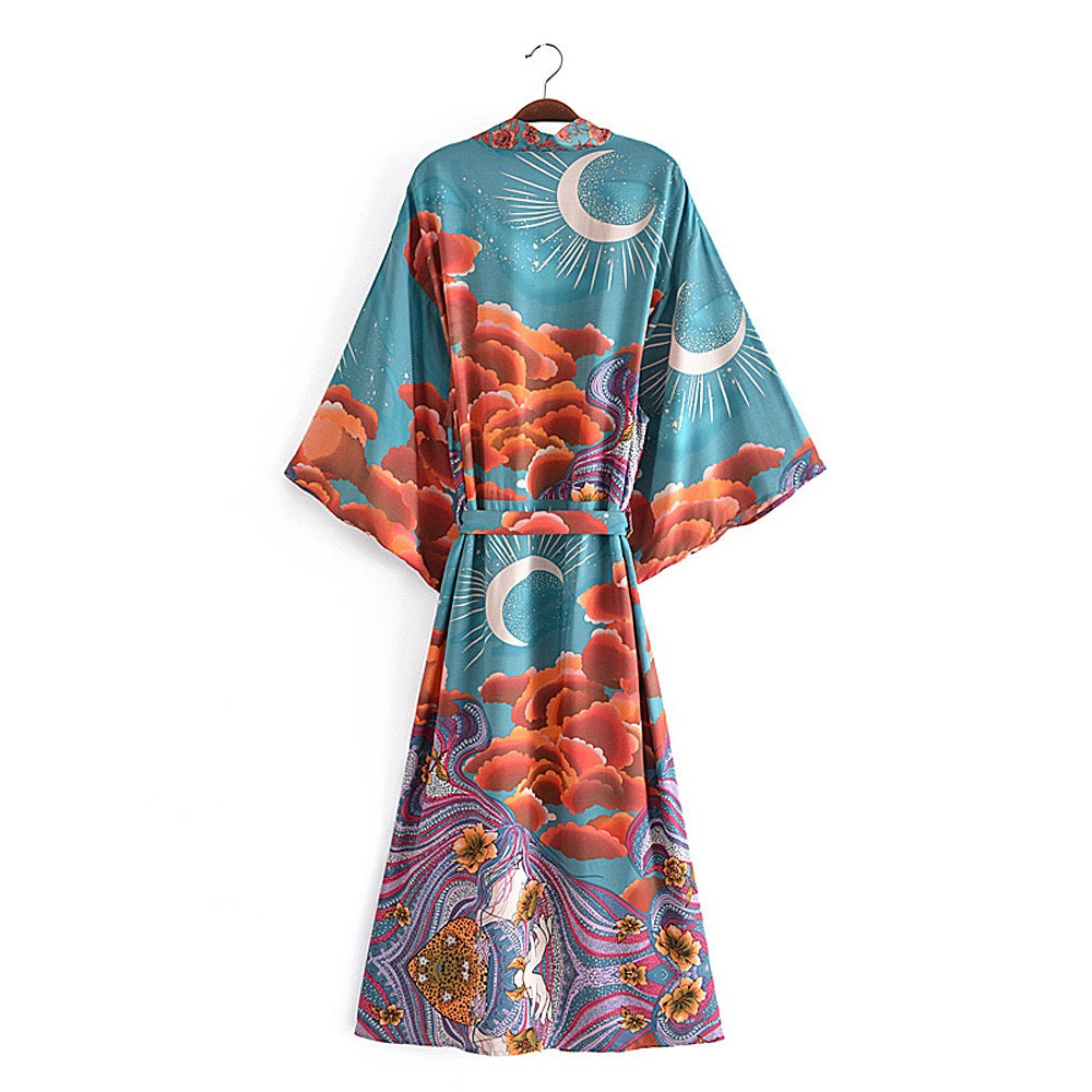 Space Moon Robe Long