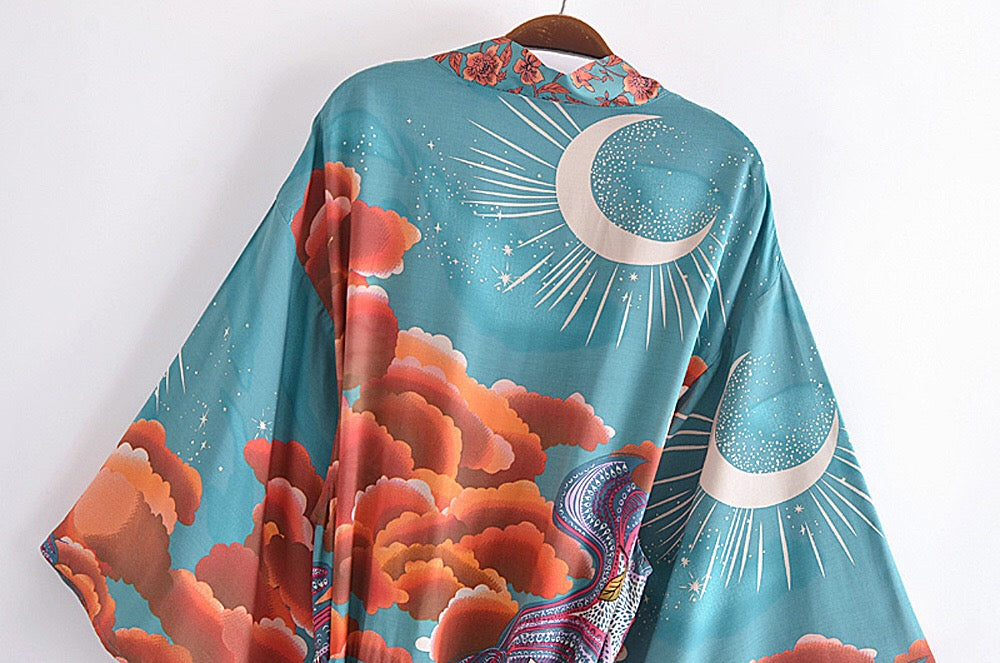 Space Moon Robe Long