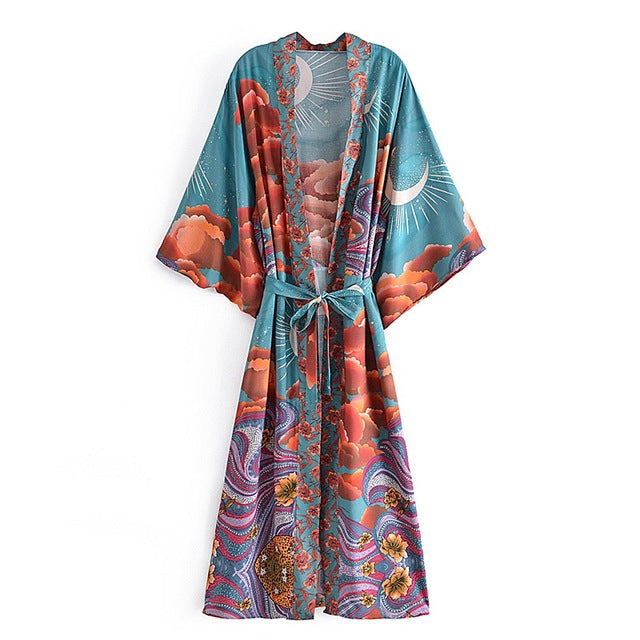 Space Moon Robe Long