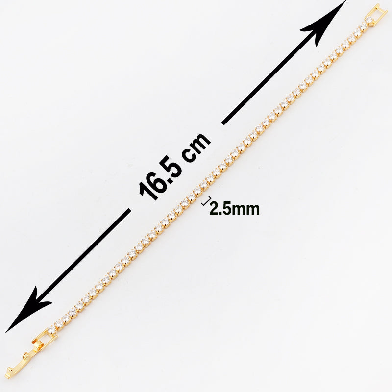 Romantic Crystal 14k Gold Chains Choker Necklaces and Bracelet